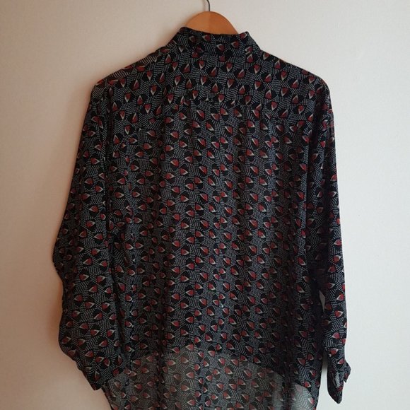 Women's Sheer Button Down - Picture 3 of 4